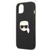 Karl Lagerfeld KLHCP13SPKMK iPhone 13mini 5,4 czarny/black hardcase Leather Ikonik Karl`s Head Metal
